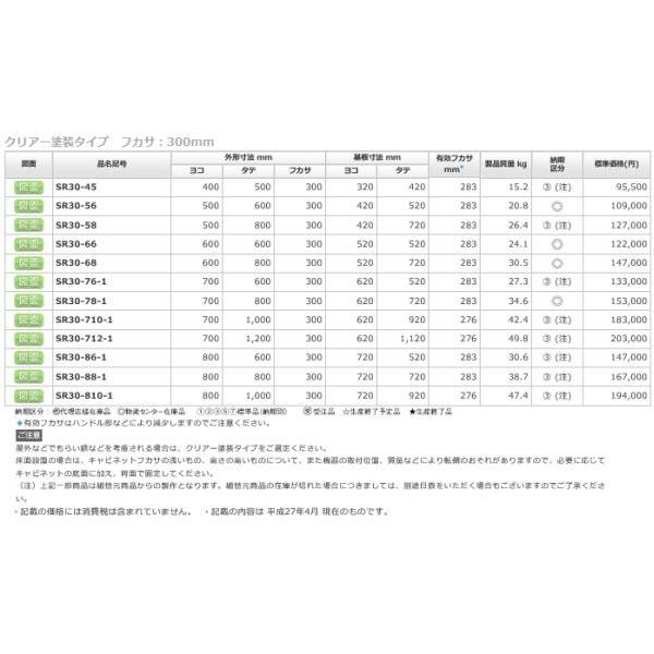 日東工業　SR30-68　ステンレスＳＲ形制御盤キャビネット　屋内・屋外　[代引き不可]　ヨコ600xタテ800xフカサ300mm