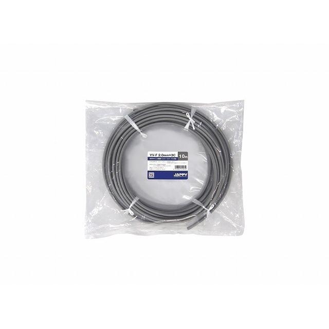 JAPPY VVF2.0-3C ミニ定尺 20m 600Vビニル絶縁ビニルシースケーブル平 