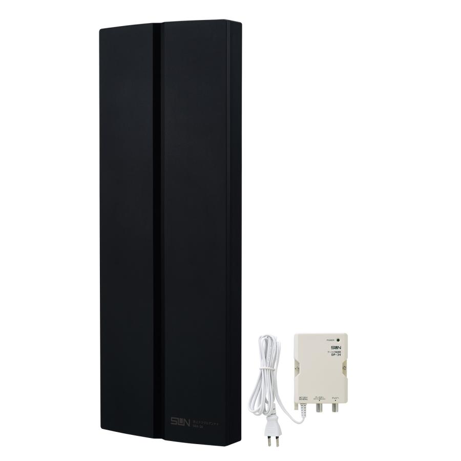 サン電子 SDA-20-2A-W 地デジ用UHF平面アンテナ(ブースタ内蔵) サン電子 SDA-20-2A 地上デジタル放送用ブースタ内蔵UHF平面