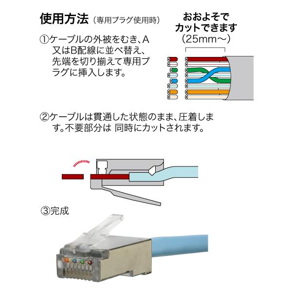 ジェフコム LMJ-8TC-M モジュラー圧着工具（貫通タイプ） : ネットde
