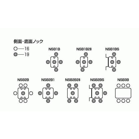 外山電気 NSB1B ブラックスイッチボックス1個用標準形 日本間 カバーなし 鋼板製｜netdenzai｜03
