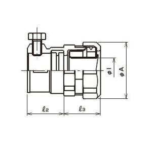 三桂製作所 K2KE42 コンビネーションカップリング ケイフレックス42⇔ねじなし／薄鋼電線管E51/C51｜netdenzai｜02