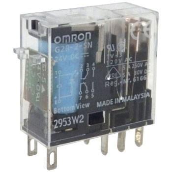 オムロン G2R-2-SN DC24 ミニパワーリレー 動作表示灯内蔵形 プラグ 