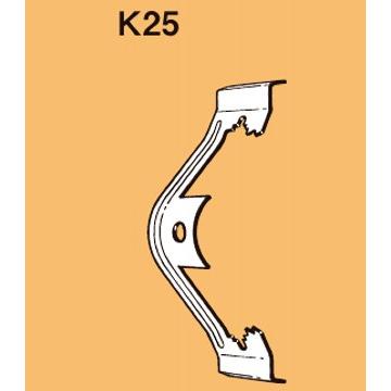 ネグロス K25 二重天井用 吊りボルト、丸鋼用管支持金具 A 92mm、B