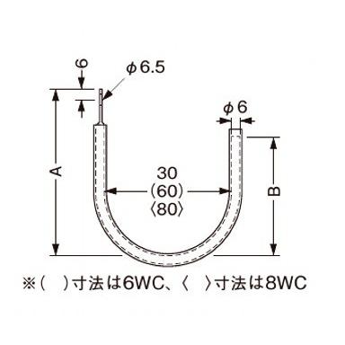 ネグロス S-6WC ネグロック 吊りボルト、一般形鋼用ケーブル支持