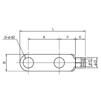 ニチフ RD200-12 銅線用裸圧着端子(RD形)丸形 φd2：14.0mm