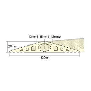 ジェフコム　SFP-1315GY　ソフトカラープロテクター　グレー　幅130mm　長さ5m