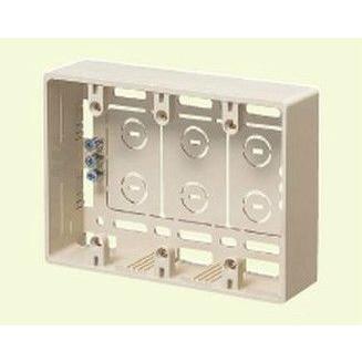 未来工業 MSB-3YC 深形プラモール用スイッチボックス 3ヶ用 ノック数10