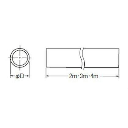 未来工業　VE-42M-5　硬質ビニル電線管（J管）　近似内径40mm　（5本）　長さ4m　ミルキーホワイト　VE管　[代引き不可][法人名あれば]