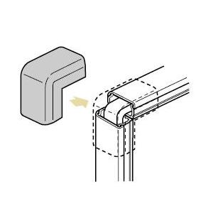 未来工業 EMD-2K Eモール付属品 出ズミ 2号 ブラック 10個入 [代引き