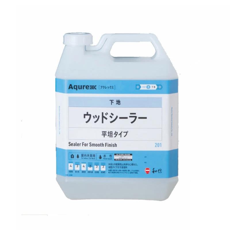 Aqurex ウッドシーラー4kg 屋内木部用水性シーラーアクレックス【和信化学工業】 000000000591ネットdeシマモト