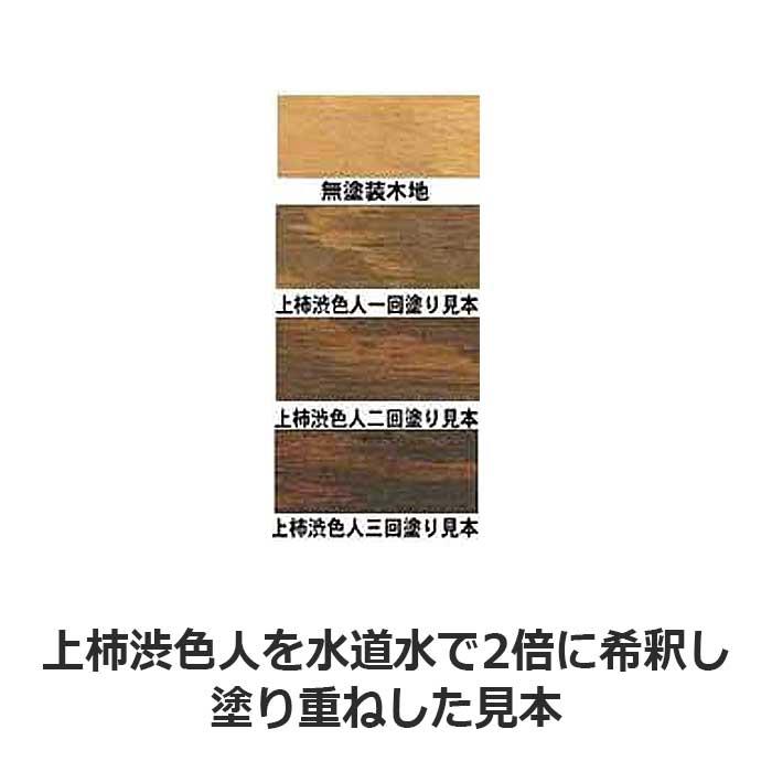 も【特注品】スリムスライドタイプ 5キロ用柿渋塗り 上柿渋色人500ml 木部や繊維への着色 古代色 染色 シックハウス対策に