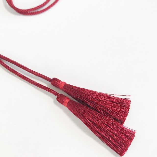 江戸打ちひょうたん紐房セット千成瓢箪用960 臙脂(エンジ) : ネットde