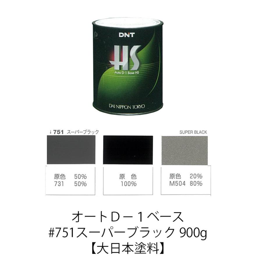 Auto(オート)D-1ベースHS 751スーパーブラック 900g 大日本塗料