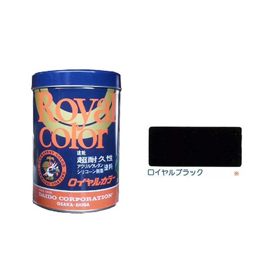 ロイヤルカラー ロイヤルブラック 0.7L 耐久性に優れた塗料 看板 文字