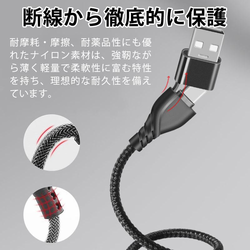 iPhone ケーブル iPhone充電ケーブル PD対応急速充電 2in1 データ転送 iPad 充電ケーブル 1.2M 送料無料 | ブランド登録なし | 03