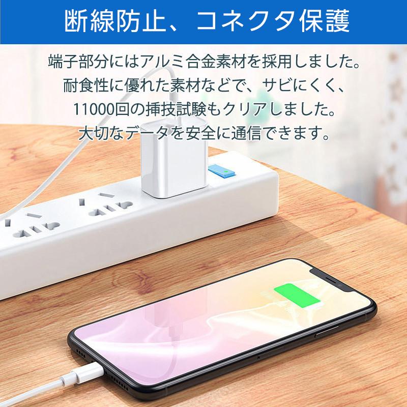 タイプc ケーブル USB-C充電器 PDケーブル 60W typec 急速充電 データ転送 iPhone15対応 android おすすめ 2m 1.5m 1m｜netdirect｜04