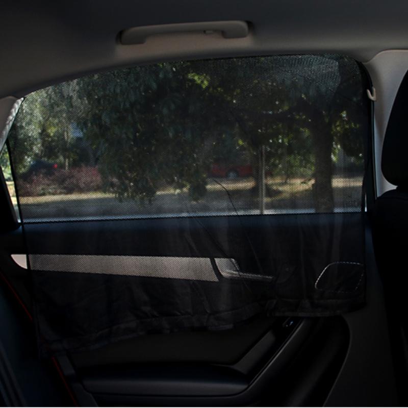 車用 カーテン 軽自動車 マグネット 車用サンシェード 4枚セット 前席 後部座席 磁石貼付 反射 遮光 遮熱 着脱簡単 メッシュ仕様 日よけ 紫外線対策｜netdirect｜18