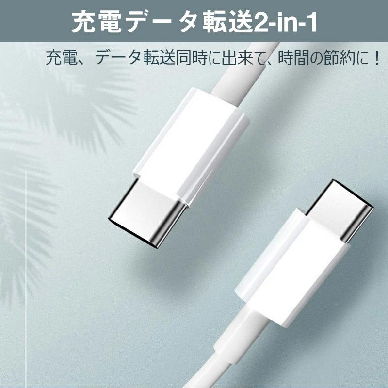 Type-C 充電ケーブル 100W 充電器 PD対応 100W急速充電 データ転送