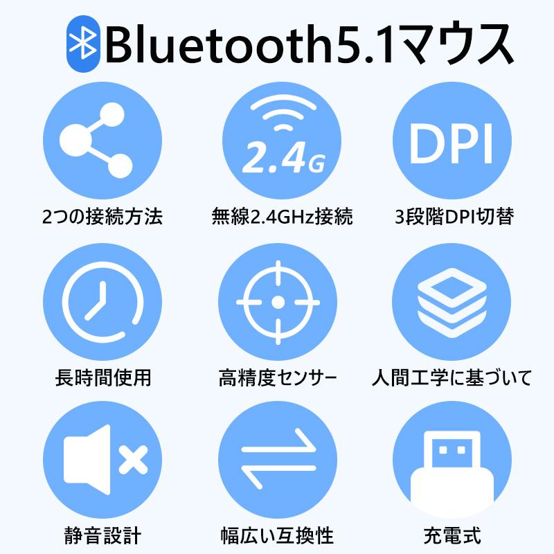 特大ミニ〜マウス マウス ワイヤレスマウス 無線 充電式 Bluetooth 5.2 超薄型