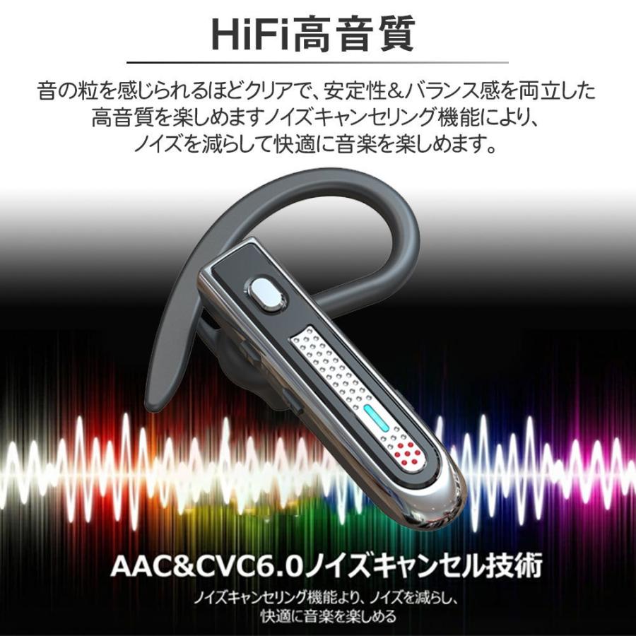 Bluetooth5.0高音質ヘッドセット Bluetoothイヤホン 信号安定 ミュート機能 長時間待機 電量表示 スマホ/タブレット/PC/ノートパソコン対応　日本語説明書付き｜netdirect｜09
