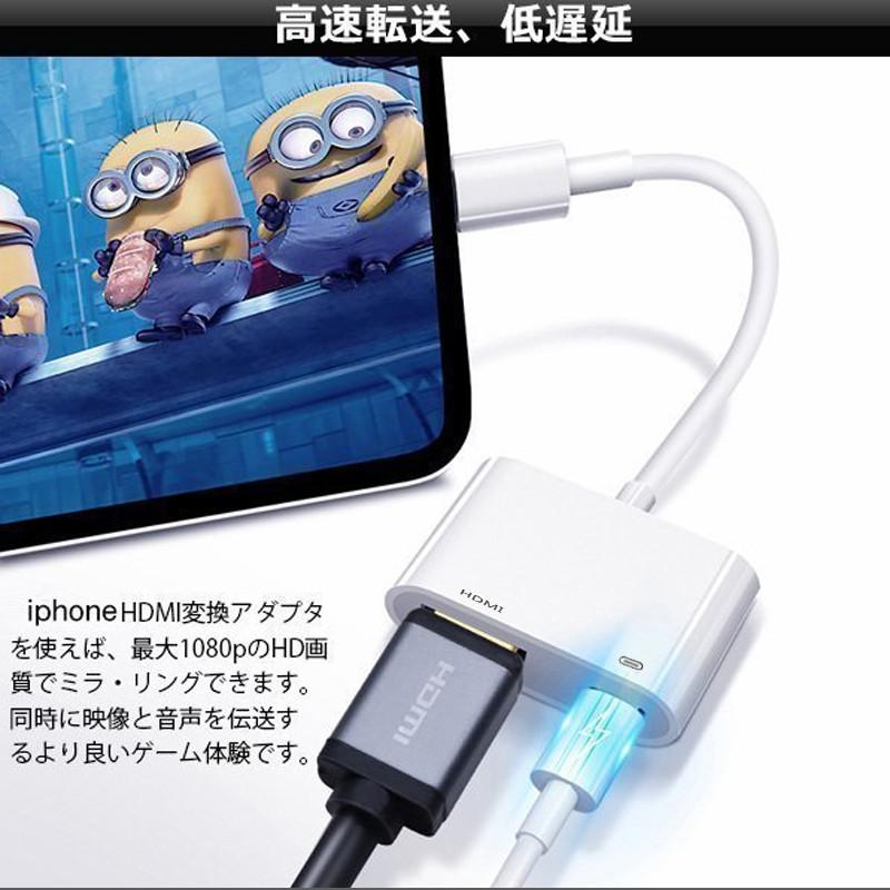 アップル純正品質 iPhone HDMI 変換アダプタ Apple Lightning Digital 