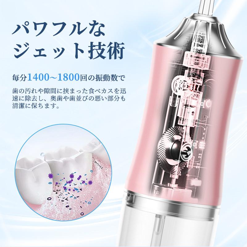 口腔洗浄器 ジェットウォッシャー 口腔洗浄機替え ノズル4本付き