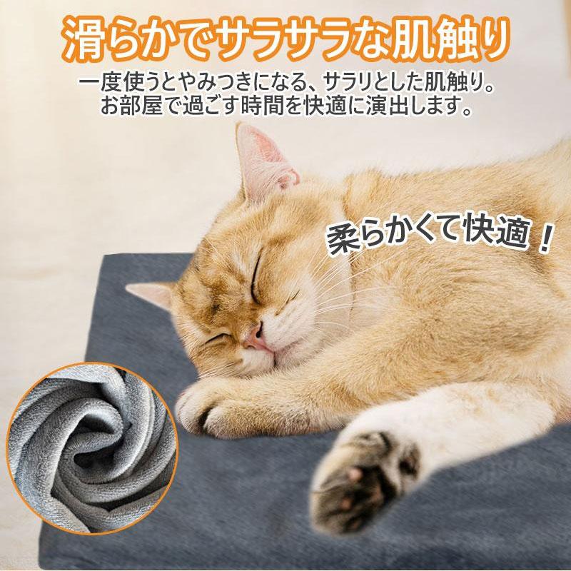 ホットカーペット ペット用 ペット用ヒーター 加熱マット ペットベッド 猫ベッド 猫犬用 寝床 ヒーターマット 45cm 防寒 中小動物対応 | ブランド登録なし | 08