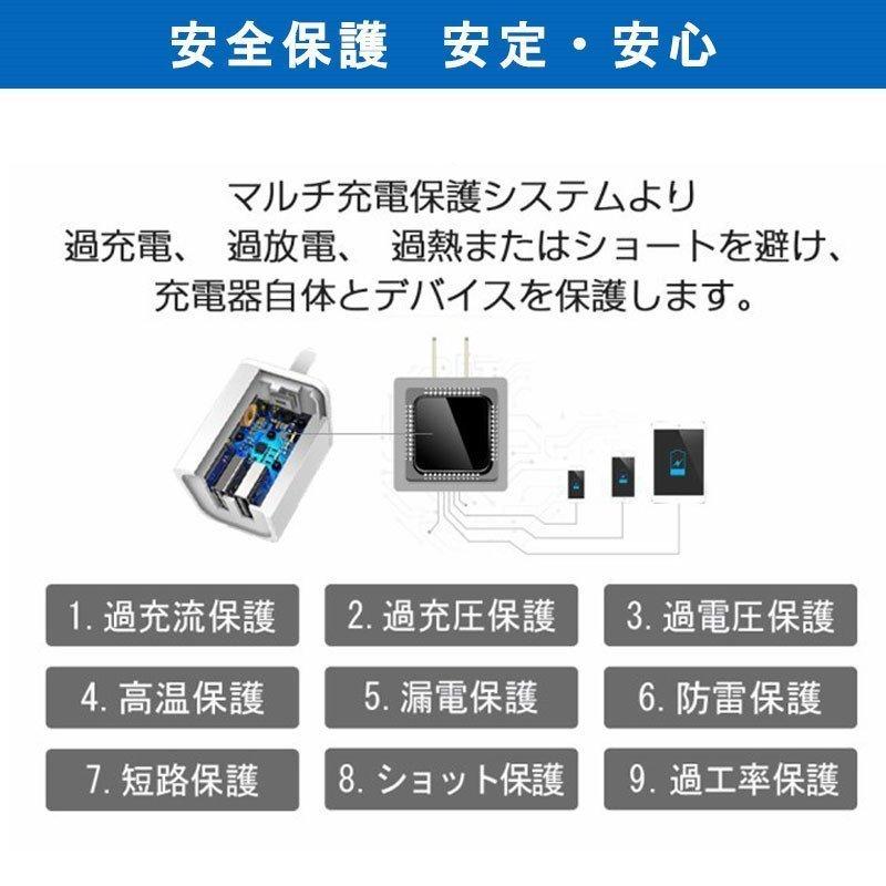 iPhone充電ケーブル iPhoneケーブル USBケーブル ACアダプター 急速充電器  iPhone高品質 FOXCONN製 2点set 24か月保証 3m 2m 1.5m 1m 0.5m 0.3m｜netdirect｜08