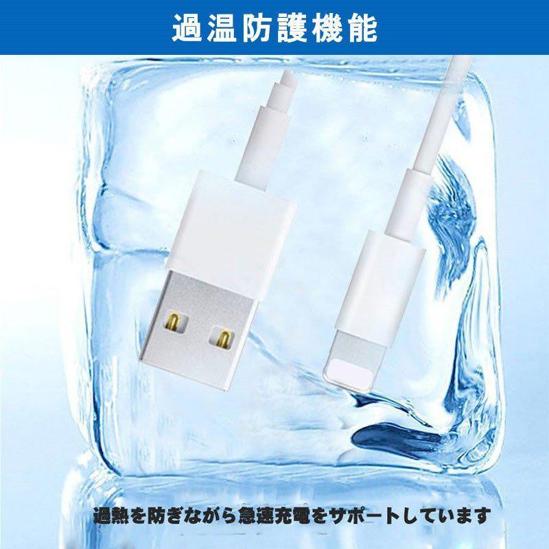 iPhone充電ケーブル iPhoneケーブル USBケーブル ACアダプター 急速充電器  iPhone高品質 FOXCONN製 2点set 24か月保証 3m 2m 1.5m 1m 0.5m 0.3m｜netdirect｜10