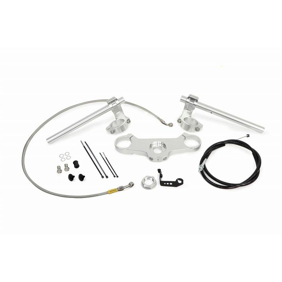 アクティブ ACTIVE バイク ハンドル セパハン＆トップブリッジセット