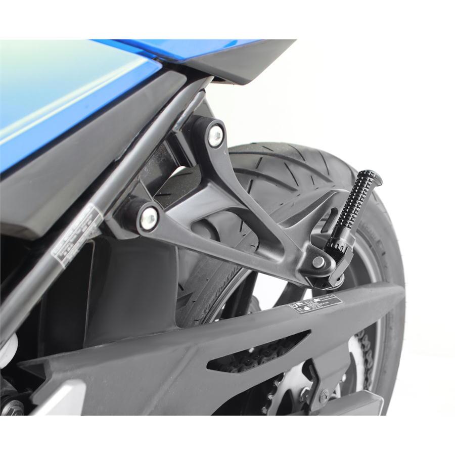 アクティブ ACTIVE バイク ステップバー タンデム側 SUZUKI系 シルバー