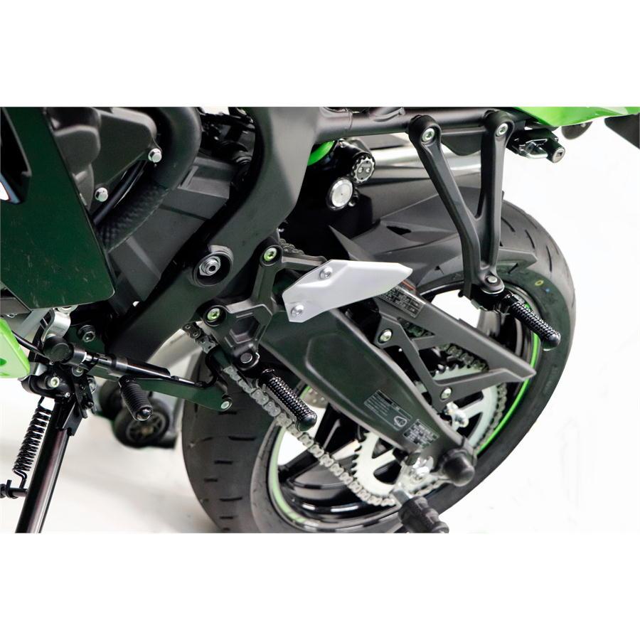 アクティブ ACTIVE ステップバー タンデム側 KAWASAKI系 シルバー