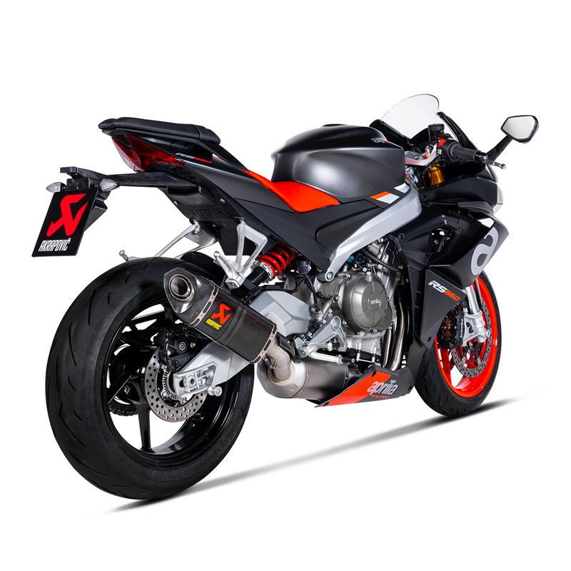 アプリリアV4Rトゥオーノ用アクラポ AKRAPOVIC（アクラポビッチ） AKRAPOVIC EC仕様 RACING LINE カーボン