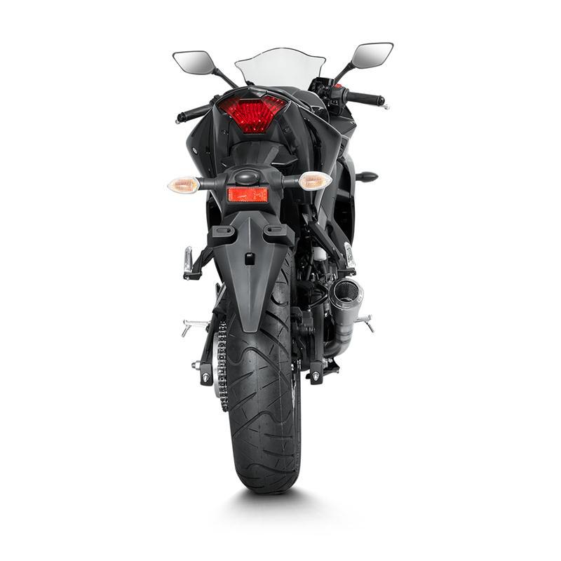 アクラポビッチ バイク マフラー YZF-R3(ABS) '2015〜'2021 SLIP ON LINE ステンレス(GPタイプサイレンサー) JMCA認証 | AKRAPOVIC | 03