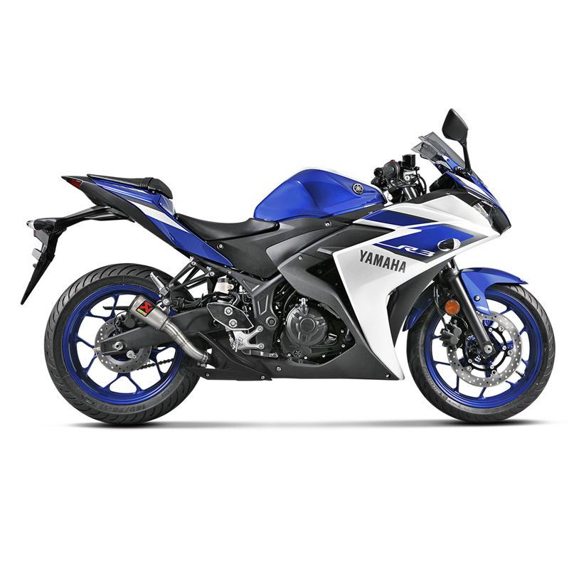 アクラポビッチ バイク マフラー YZF-R3(ABS) '2015〜'2021 SLIP ON LINE ステンレス(GPタイプサイレンサー) JMCA認証 | AKRAPOVIC | 04