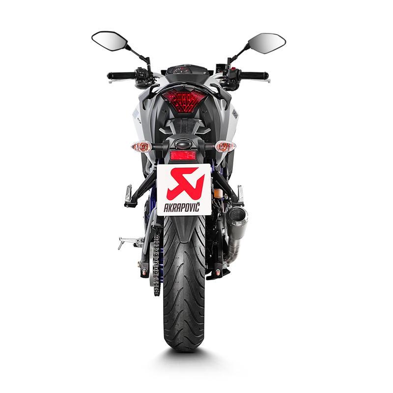 アクラポビッチ バイク マフラー YZF-R3(ABS) '2015〜'2021 SLIP ON LINE ステンレス(GPタイプサイレンサー) JMCA認証 | AKRAPOVIC | 09