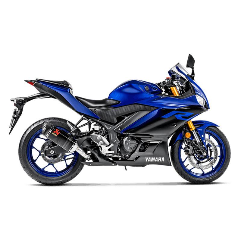 YZF-R25 15-21年 アクラポビッチ スリップオン マフラー JMCA AKRAPOVIC アクラポビッチ スリップオンライン カーボン JMCA YZF-R25