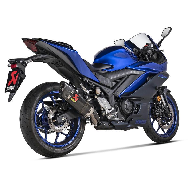 アクラポビッチ AKRAPOVIC スリップオンライン YZF-R25/MT25/YZF-R3/MT03 22-25 8BK-RG74J・RG95J/8BL-RH21J カーボン JMCAの画像