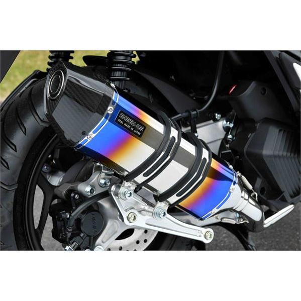 CORSA-EVOⅡ ヒートチタン フルエキゾースト_PCX125用マフラー BEAMS ビームス バイク マフラー PCX125 2023〜 8BJ-JK05 CORSA-EVOII