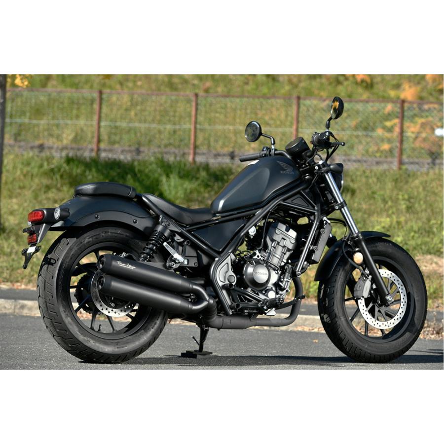 AK-35レブル250ビ－ムスパワーヘッダーw パワーヘッダー W マットブラック スリップオン：レブル250