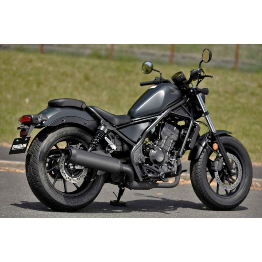 レブル250 MC49 17-22 ビームス パワーヘッダー S マフラー BEAMS（ビームス） パワーヘッダー S マットブラック レブル250 8BK