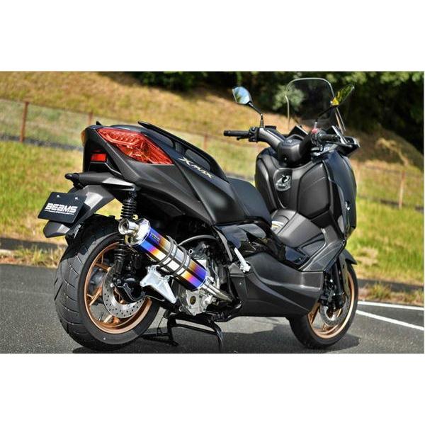 XMAX250 BEAMSマフラー BEAMS マフラー G259-53-007 XMAX250 R-EVO ヒートチタン