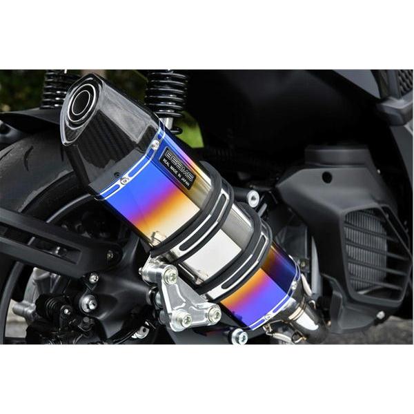 ビームス　チタンエキパイ BEAMS バイク マフラー X FORCE 8BK-SG79J CORSA-EVOII ヒート