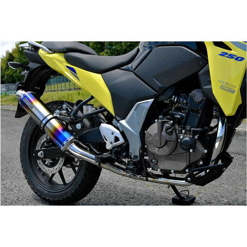 Vストローム250SX BEAMS　R-EVOマフラー BEAMS ビームス Vストローム250SX 8BK-EL11L R-EVO ヒートチタン