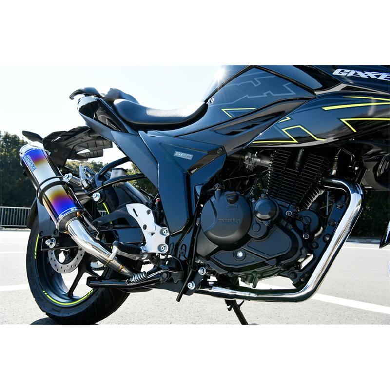 ビームスR-EVO ヒートチタンサイレンサー　ジクサー150 中古品 BEAMS ビームス バイク用 サイレンサー R-EVO ヒートチタン