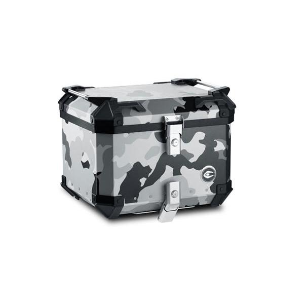 クーケース COOCASE Q1 アルミトップケース インナーライナー付き カモフラージュブラックグレー 45L | COOCASE