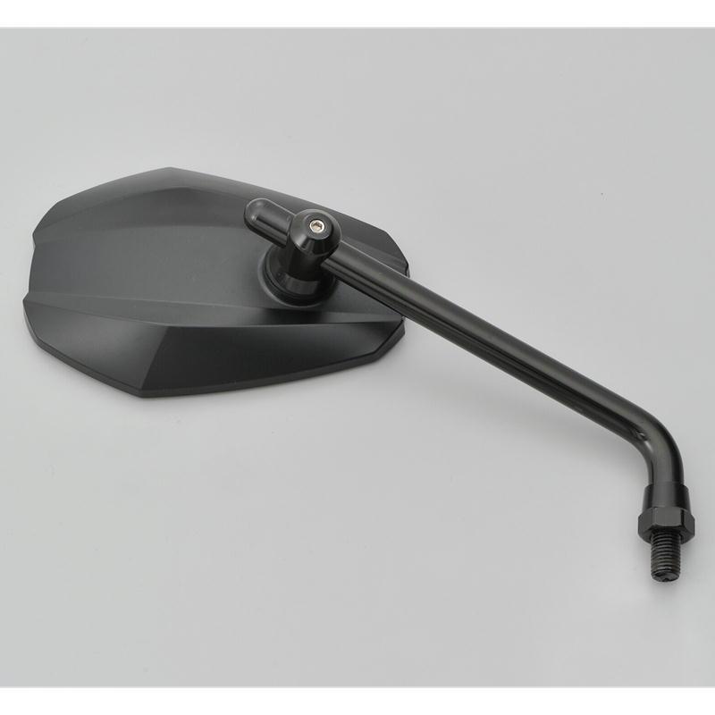 DAYTONA（デイトナ） ハイビジミラー ロッドタイプ EDGE ブラック/ロー