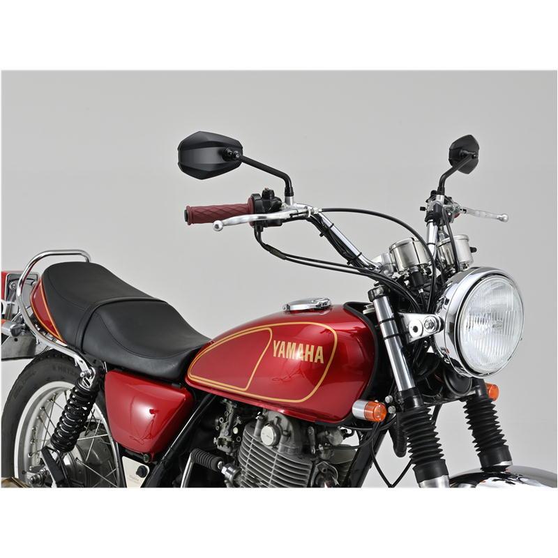 DAYTONA デイトナ 新品ハイビジミラーエッジロング左右セット DAYTONA（デイトナ） ハイビジミラー ロッドタイプ EDGE ブラック/ロー