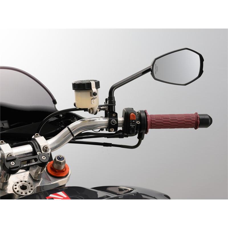 DAYTONA デイトナ 新品ハイビジミラーエッジロング左右セット DAYTONA（デイトナ） ハイビジミラー ロッドタイプ EDGE ブラック/ロー